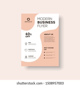 modern minimal flyer design template