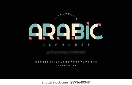 Modern minimal font for personal and business use. Capital sport alphabets and game fonts. Creative letter in white color. 