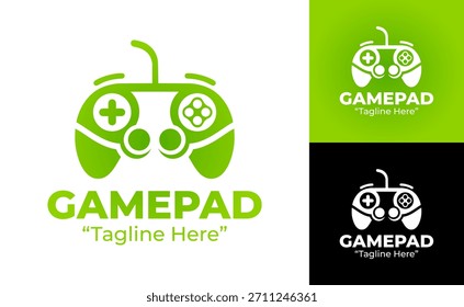 A modern minimal gamepad logo designed for gaming brands, esports teams, and digital entertainment platforms.