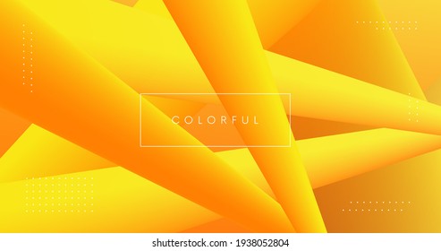 Modern minimal geometric background. Abstract 3d gradient shape composition.