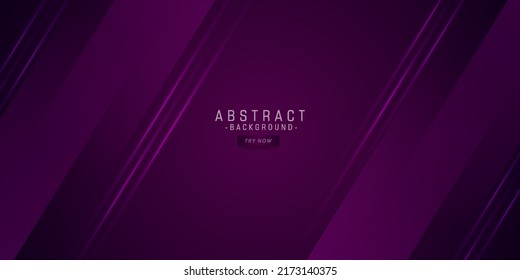 Modern minimal geometric shape with dark purple background. Dynamic shapes composition and elements. Cool design in Eps10 vector illustration.