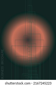 Modern Minimal Geometric Vector Poster Design with Lines and Gradient Colorful Circles. Set of Abstract Backgrounds for Covers, Flyers, Templates, Booklets, Cards, Brochures, Branding, etc.