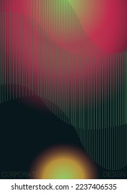 Modern Minimal Geometric Vector Poster Design with Lines and Gradient Colorful Circles. Collection of Abstract Backgrounds for Covers, Flyers, Templates, Booklets, Cards, Brochures, Branding, etc.