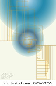 Modern Minimal Geometric Vector Poster Design with Lines and Gradient Colorful Circles. Collection of Abstract Backgrounds for Covers, Flyers, Templates, Booklets, Cards, Brochures, Branding, etc.
