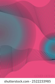 Modern Minimal Geometric Vector Poster Design with Lines and Gradient Colorful Circles. Set of Abstract Backgrounds for Covers, Flyers, Templates, Booklets, Cards, Brochures, Branding, etc.