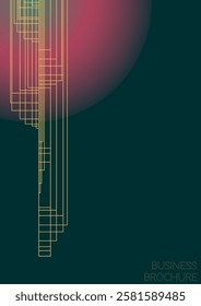 Modern Minimal Geometric Vector Poster Design with Lines and Gradient Colorful Circles. Collection of Abstract Backgrounds for Covers, Flyers, Templates, Booklets, Cards, Brochures, Branding, etc.