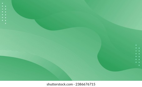 Diseño de fondo verde minimalista moderno. Resumen de gradiente de pancarta ilustración vectorial ilustración de vector adecuada para el concepto de negocio. Plantilla de fondo ondulada de banner