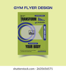 MODERN MINIMAL GYM FLYER DESIGN