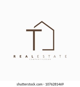 Modern Minimal House Home Logo Design