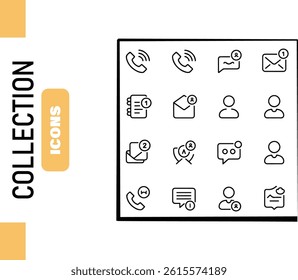 Modern minimal icon bundle for user interface, app, and web design. Clean, editable vector icons perfect for branding, digital projects, and creative design use