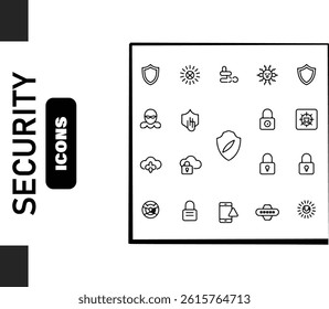 Modern minimal icon bundle for user interface, app, and web design. Clean, editable vector icons perfect for branding, digital projects, and creative design use