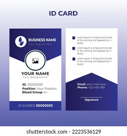 Tarjeta de identificación moderna y mínima