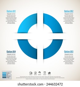 Modern minimal infographics template.EPS 10 vector.