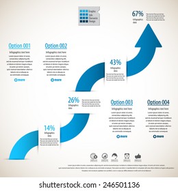 Modern minimal infographics template.EPS 10 vector.