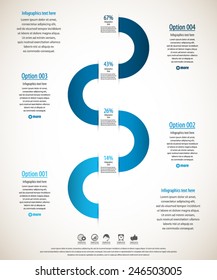 Modern minimal infographics template.EPS 10 vector.