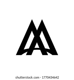 Modern and minimal for Initial Letter AM, MA logo design inspiration