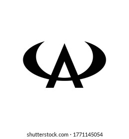 Modern and minimal for Initial Letter AU logo design inspiration