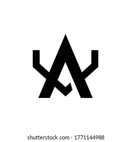 Modern and minimal for Initial Letter AV logo design inspiration