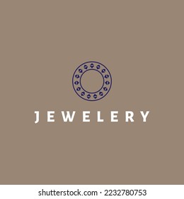 modern minimal Jewelry logo template