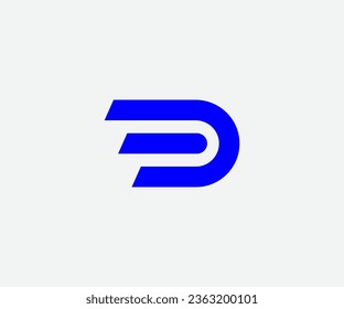 Modern and Minimal Letter D Logo Design