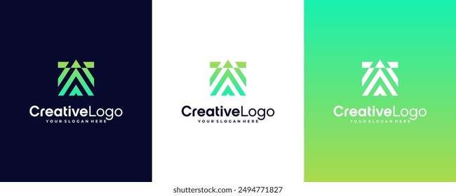 Modern and Minimal letter W logo, simple initial W monogram logo vector template