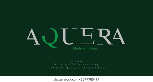 Modern minimal logo alphabet font. Abstract scifi science futuristic typography sport, technology, fashion, digital, future creative logos fonts