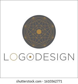 Modern minimal logo design geometric