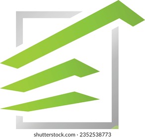 Modern Minimal monogram style vector logo