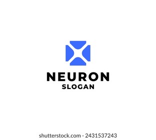 Diseño moderno y minimalista del logotipo de Neuron
