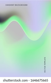 plantilla moderna de diseño de póster mínimo con color degradado y forma abstracta