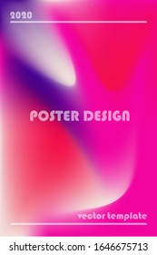 moderne minimale Plakatdesign-Vorlage mit Farbverlauf-Farbe und abstrakter Form