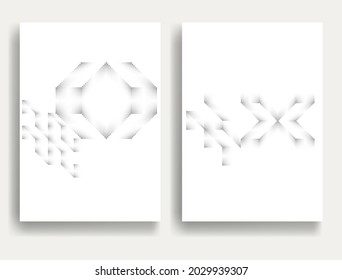 Modern minimal posters .Linear halftone dots Design .elements for your design. vector illustration