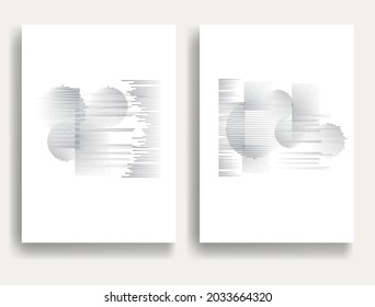 Modern minimal posters . Vector design composition with various geometric shapes . Abstract contemporary art . Neo modernism .
