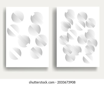 Modern minimal posters . Vector design composition with various geometric shapes . Abstract contemporary art . Neo modernism .
