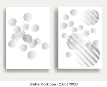 Modern minimal posters . Vector design composition with various geometric shapes . Abstract contemporary art . Neo modernism .