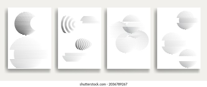 Modern minimal posters . Vector design composition with various geometric shapes . Abstract contemporary art . Neo modernism .