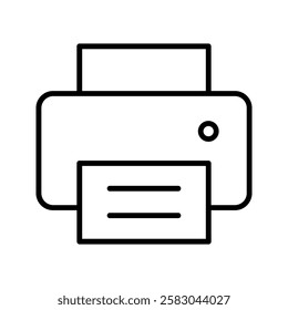 modern and minimal printer icon, perfect for office, document, and technology-related designs. Ideal for apps, websites, and user interface graphics.