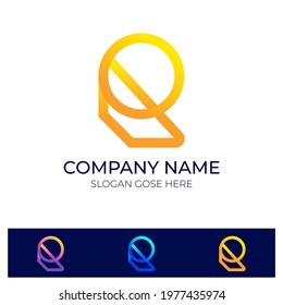 Modern minimal R letter mark । colorful r logo