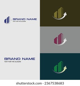 Modern Minimal Real Estate Vector Logo