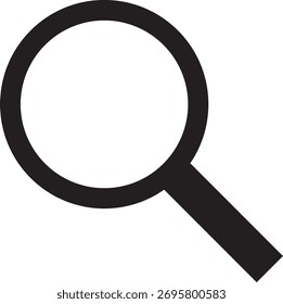 Modernes Minimalsuchsymbol für kreative Designprojekte