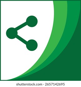 A modern and minimal share icon design.