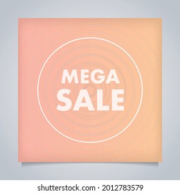 Modern minimal square banner template with soft gradient color background. Suitable for social media post and web internet ads. 