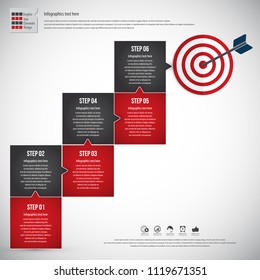 Modern minimal square infographic template - EPS10 vector - all elements in separate layers