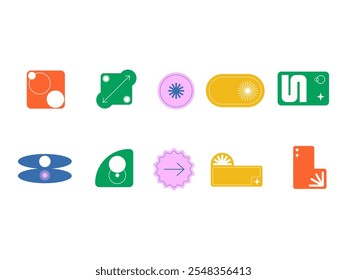 Modern Minimal Sticker Element Set