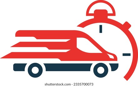 Logo del vector de ambulancia de estilo minimo moderno