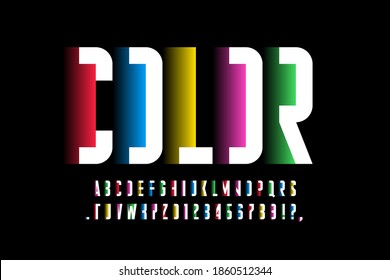 numbers alphabet letters vibrant