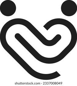 Modern Minimal Style Icon based vector logo