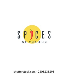 Modern and minimal style spices logo design for food and drink industry.