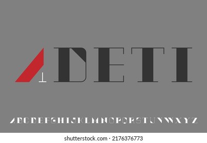 Modern minimal stylish calligraphy alphabet capital letter logo design
