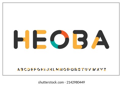 modern minimal stylish typography alphabet capital letter logo design